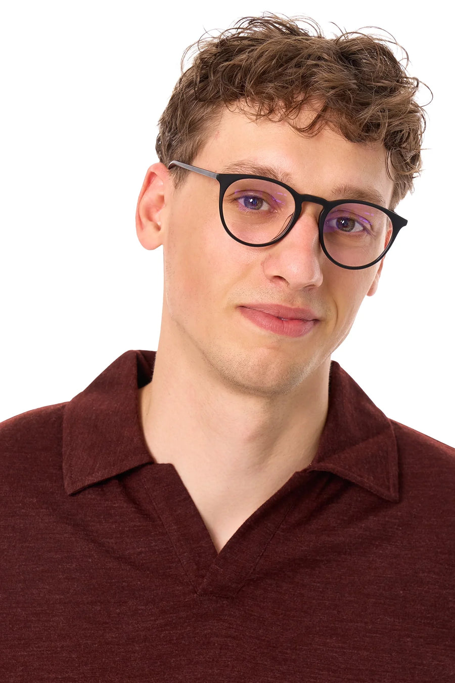 Men's Merino Polo 180 Bordo | Open Collar