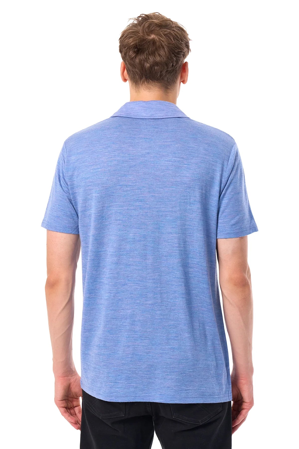 Men's Merino Polo 180 Deep Blue | Open Collar