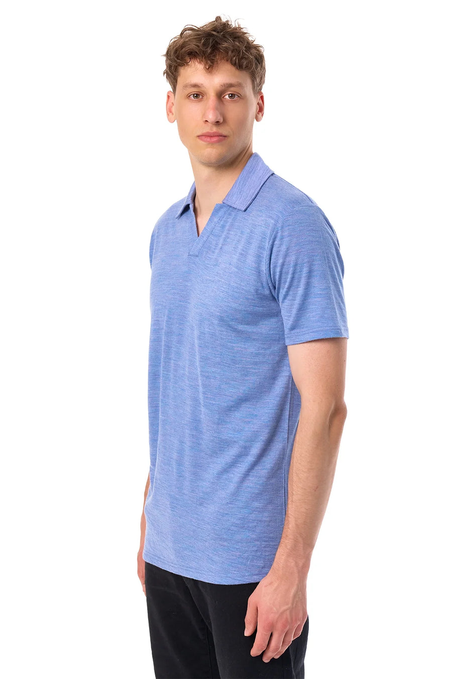 Men's Merino Polo 180 Deep Blue | Open Collar