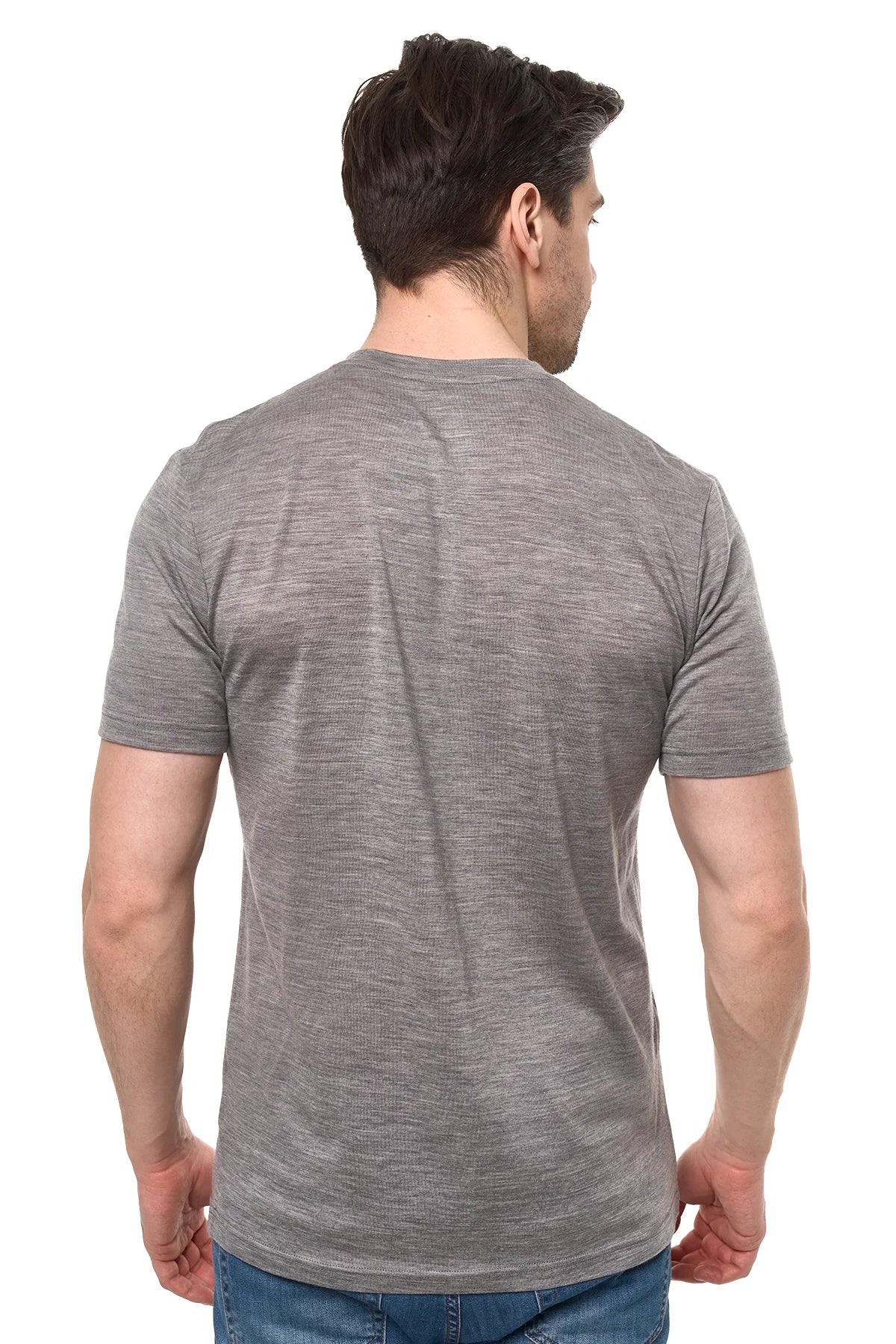 Men's Merino Sport T-shirt Grey Melange
