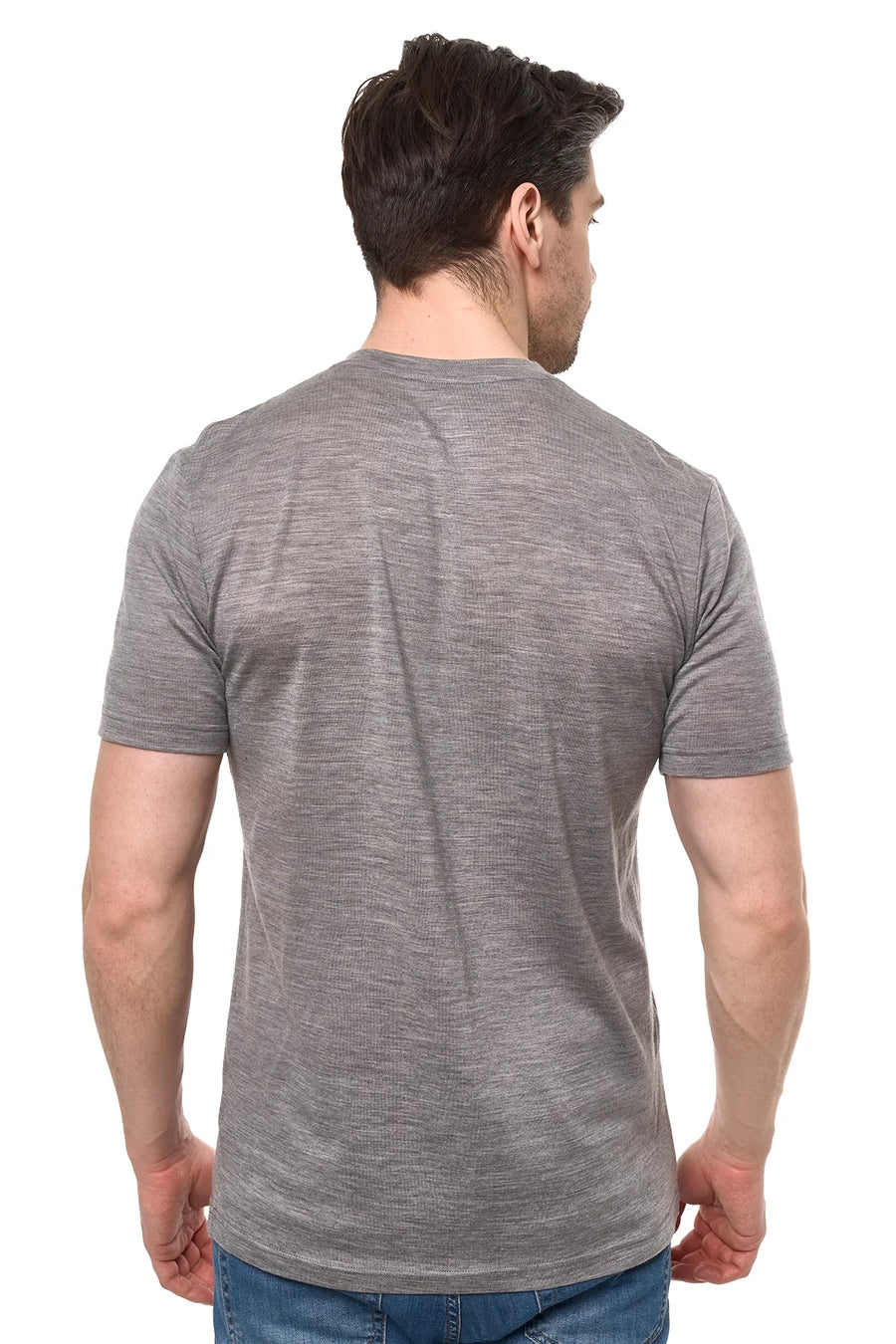 Men's Merino Sport T-shirt Grey Melange