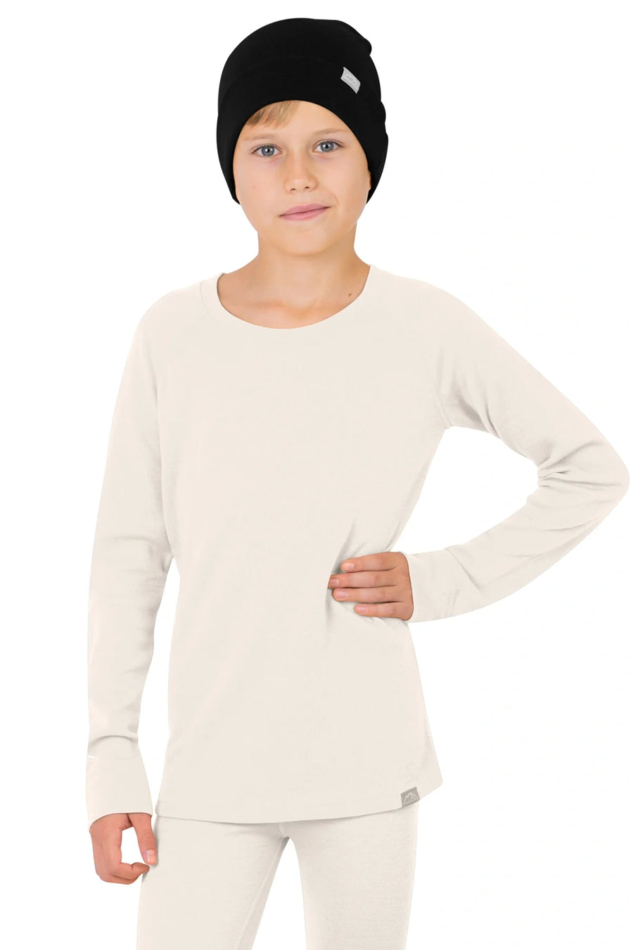 Kids' Merino Wool Long Sleeve 250 Natural Merinos