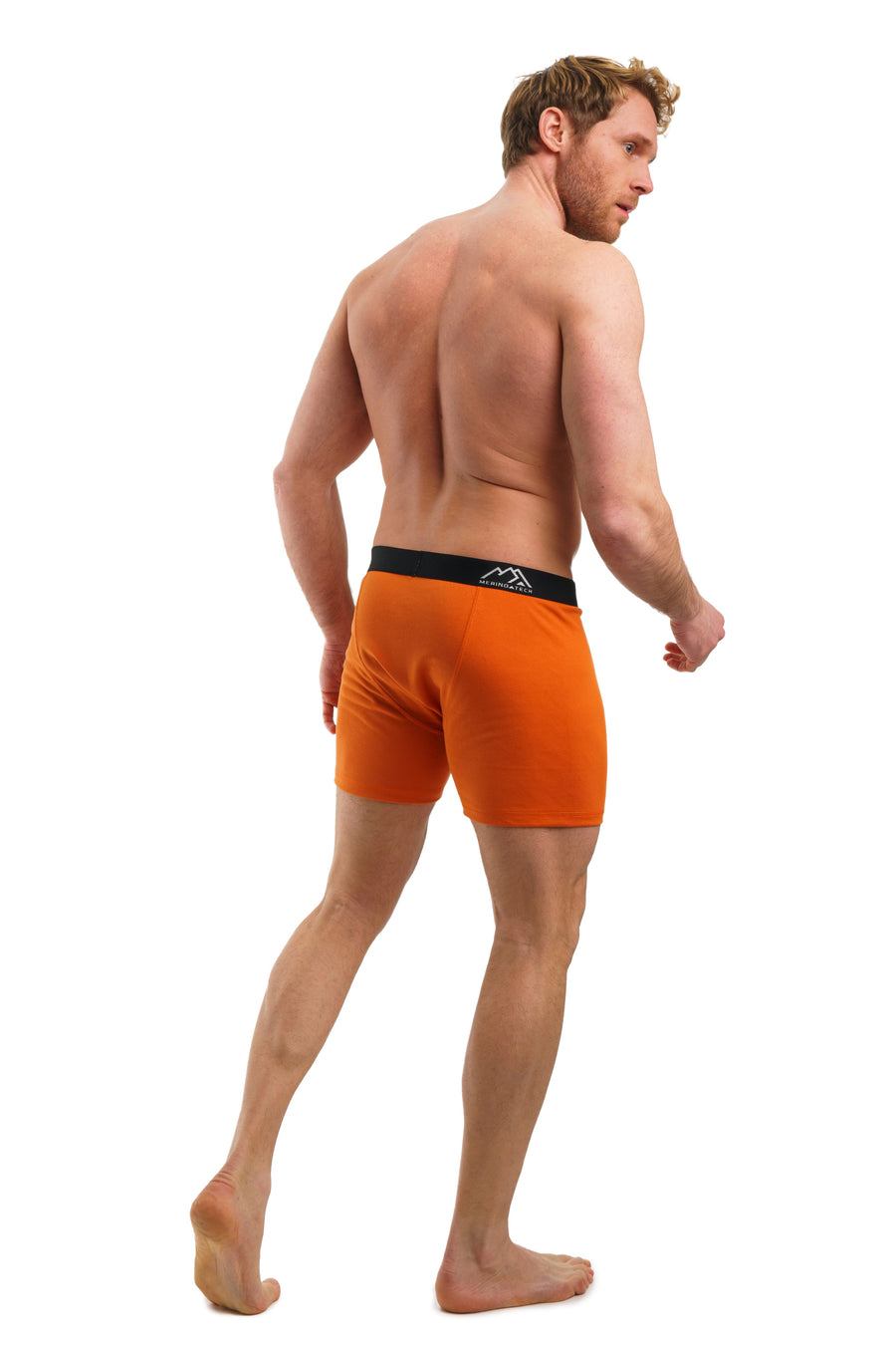 Men's Merino Boxers 190 Brief Rusty Orange (1 Pack)