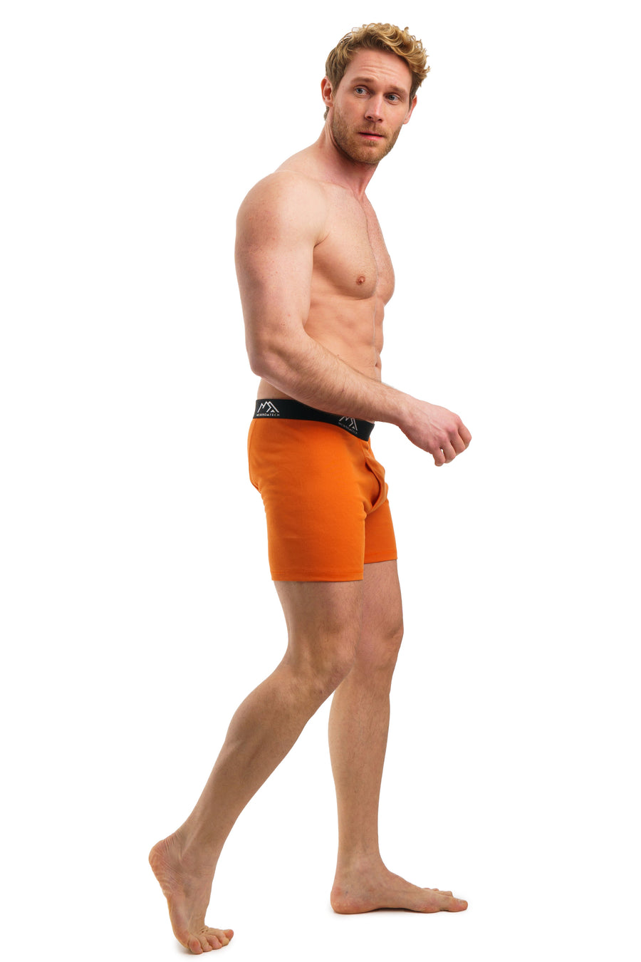 Men's Merino Boxers 190 Brief Rusty Orange (1 Pack)