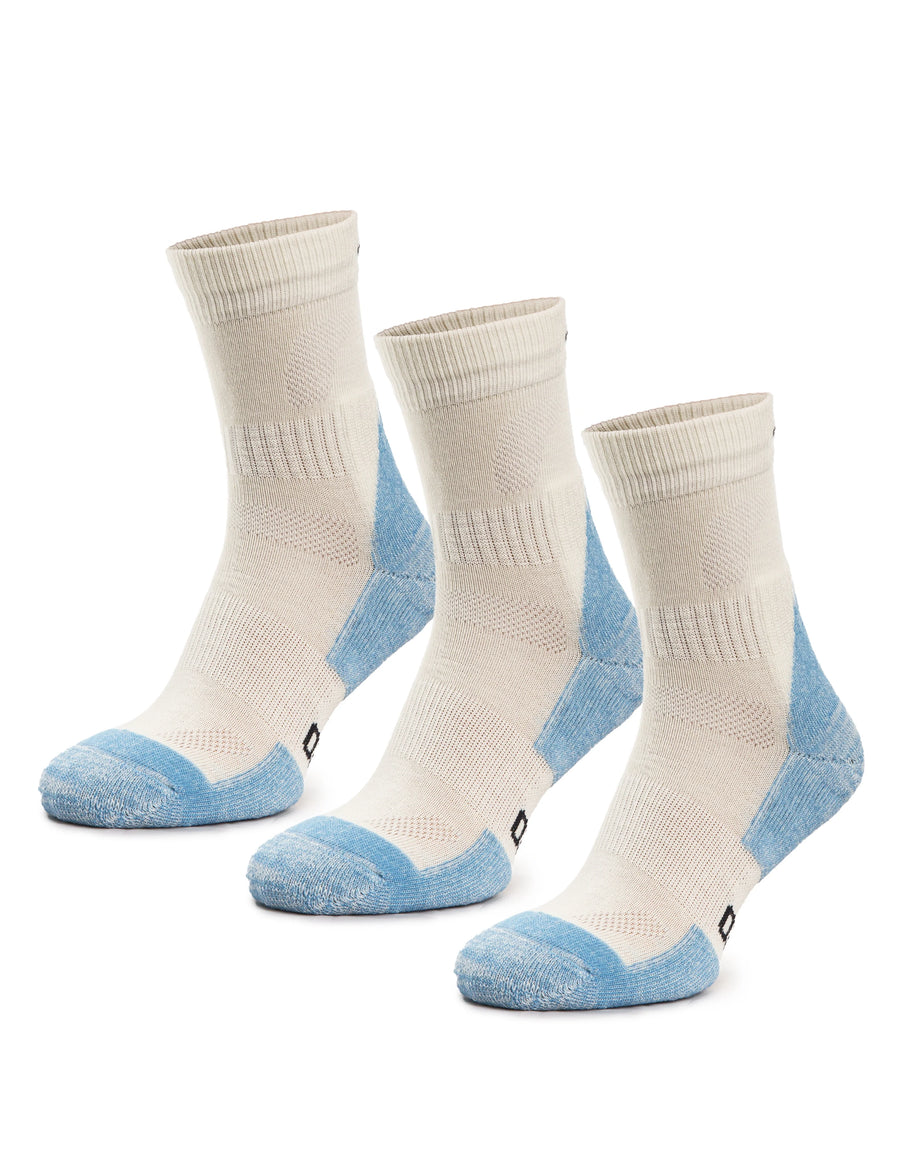 Merino Wool Hiking Socks - (Pack of 3) Santorini