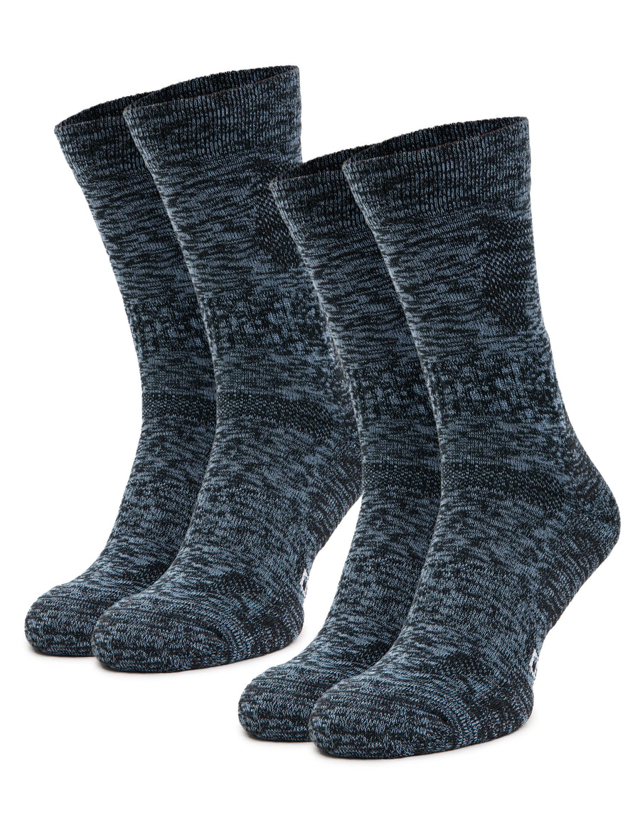Merino Wool Hiking Socks - (Pack of 2) Winter Sky