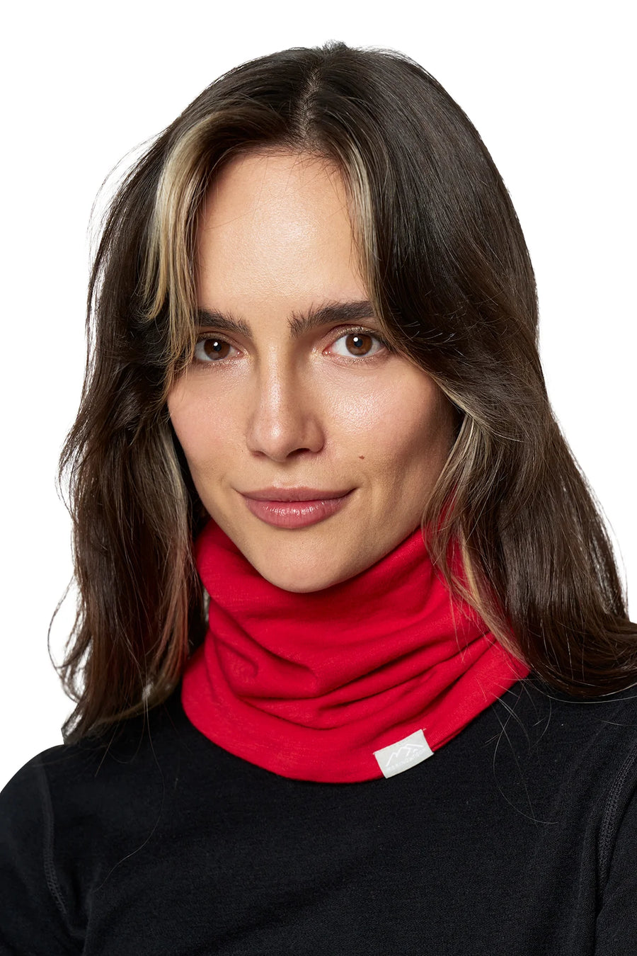 Merino Double-Layer Neck Gaiter Red