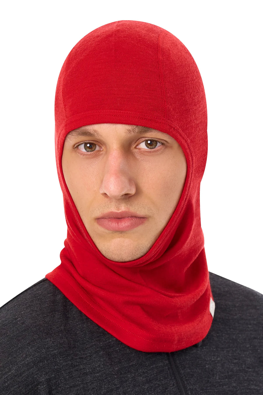 Merino Wool Balaclava Red