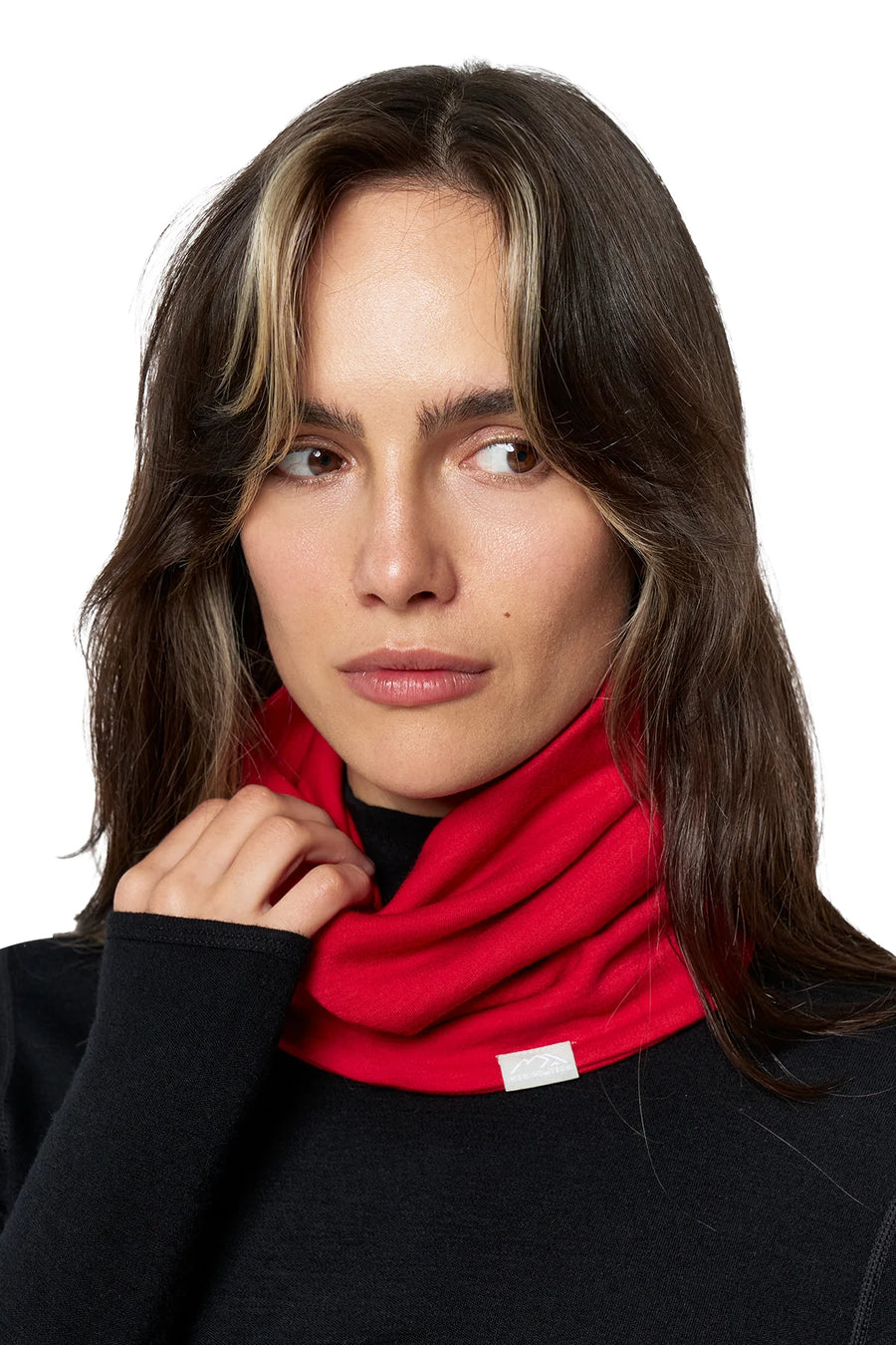 Merino Double-Layer Neck Gaiter Red