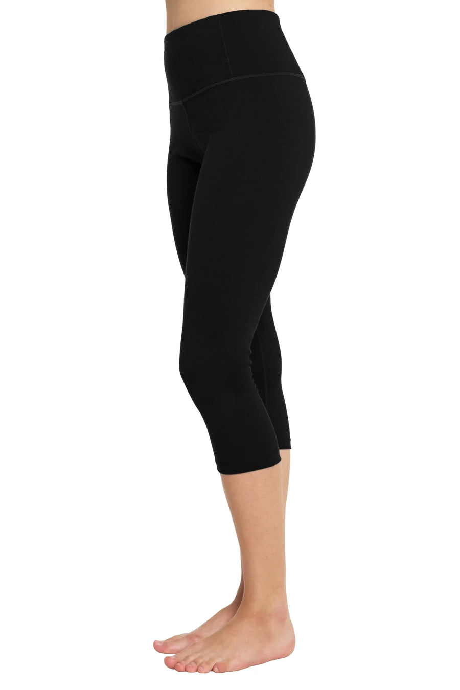 Women's Merino 3/4 Pants 200 Black