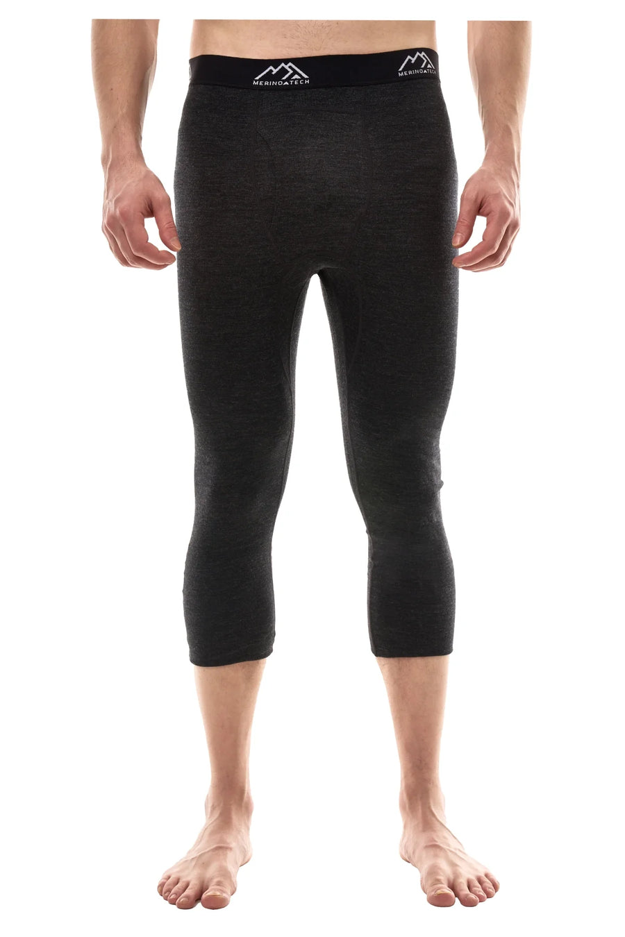 Men's Merino 3/4 Pants 200 Charcoal
