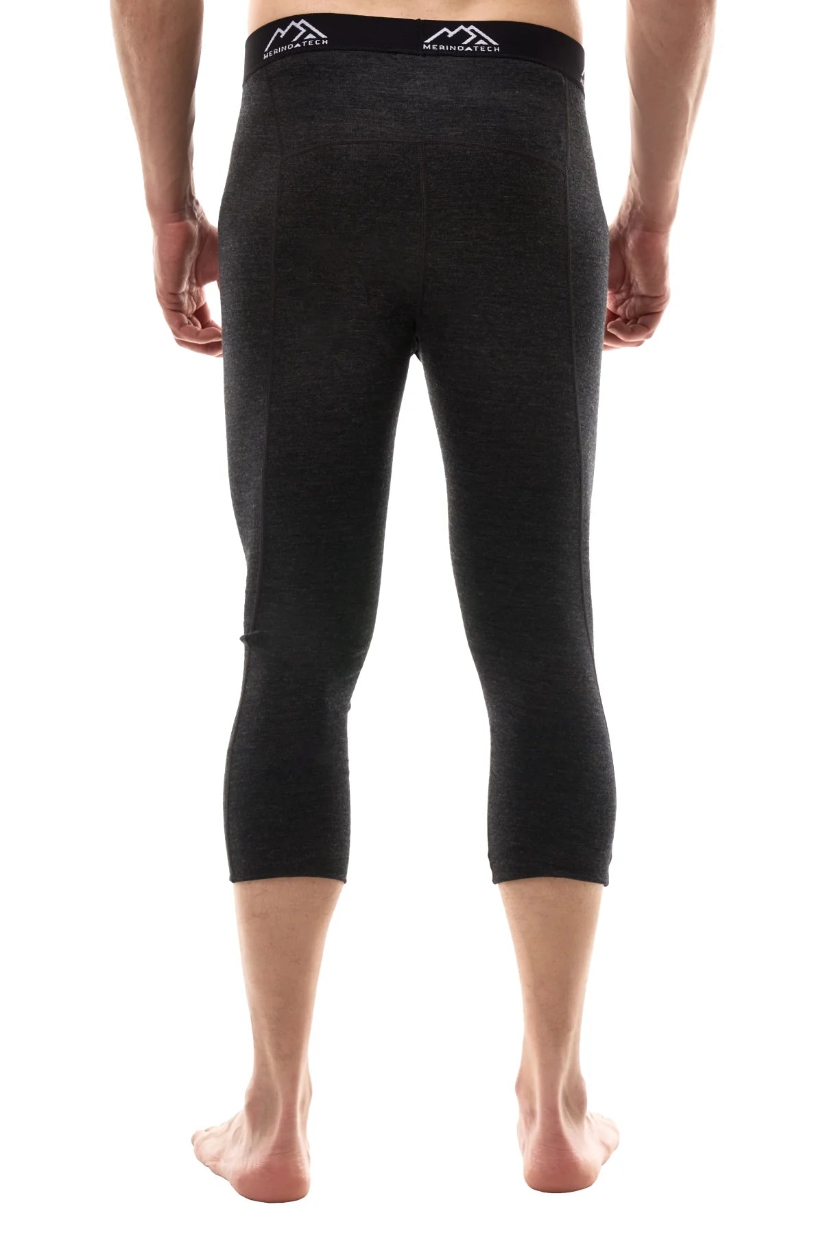 Men's Merino 3/4 Pants 200 Charcoal