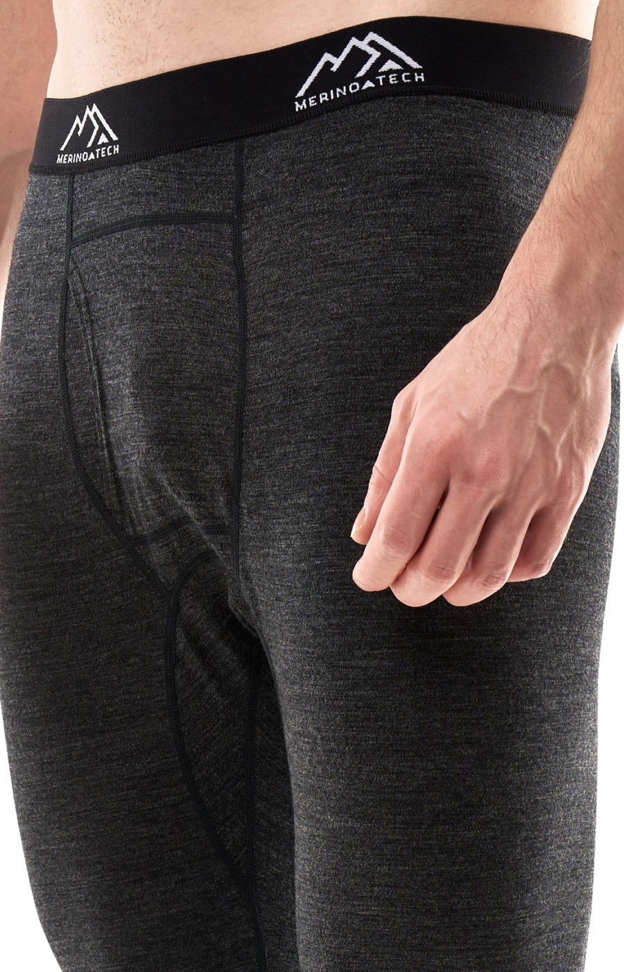 Men's Merino Pants 200 Charcoal