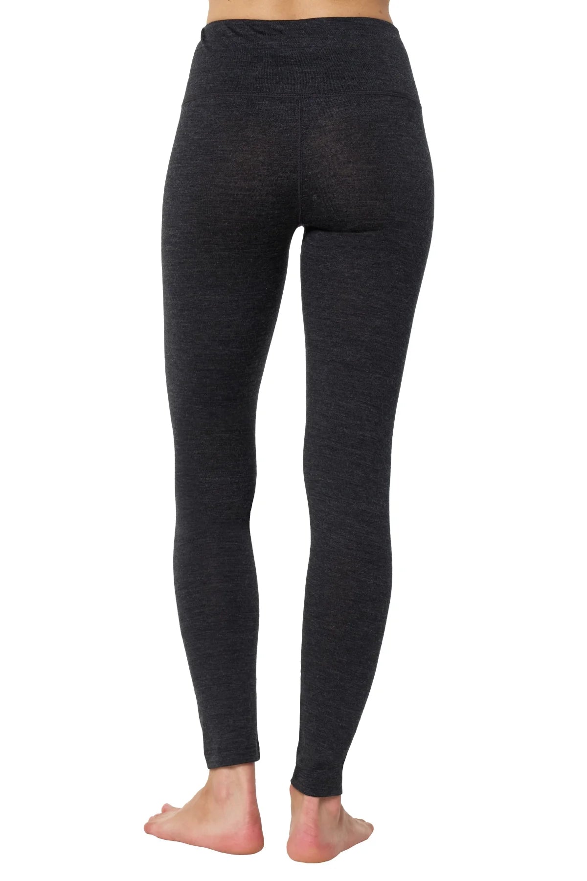Women's Merino Pants 200 Heathered Black
