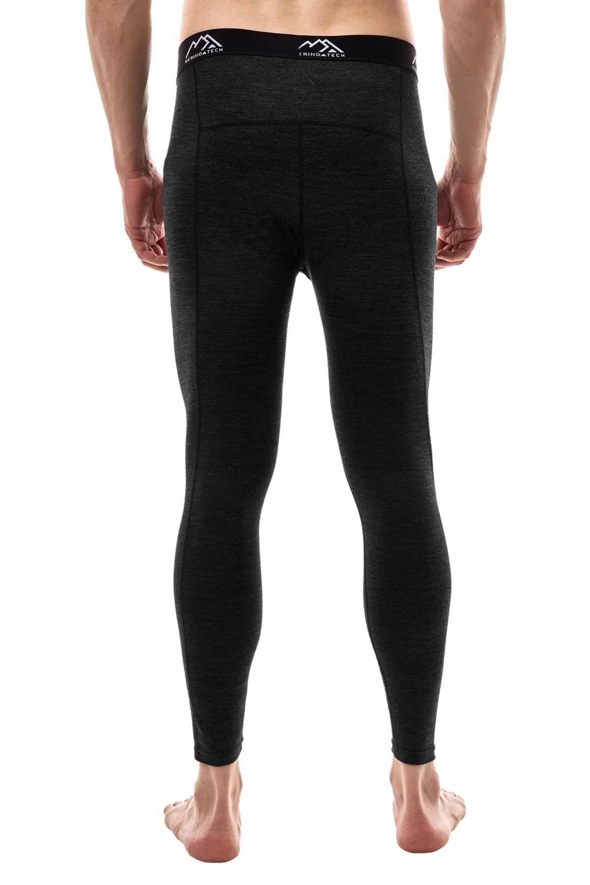 Men's Merino Pants 200 Heathered Black