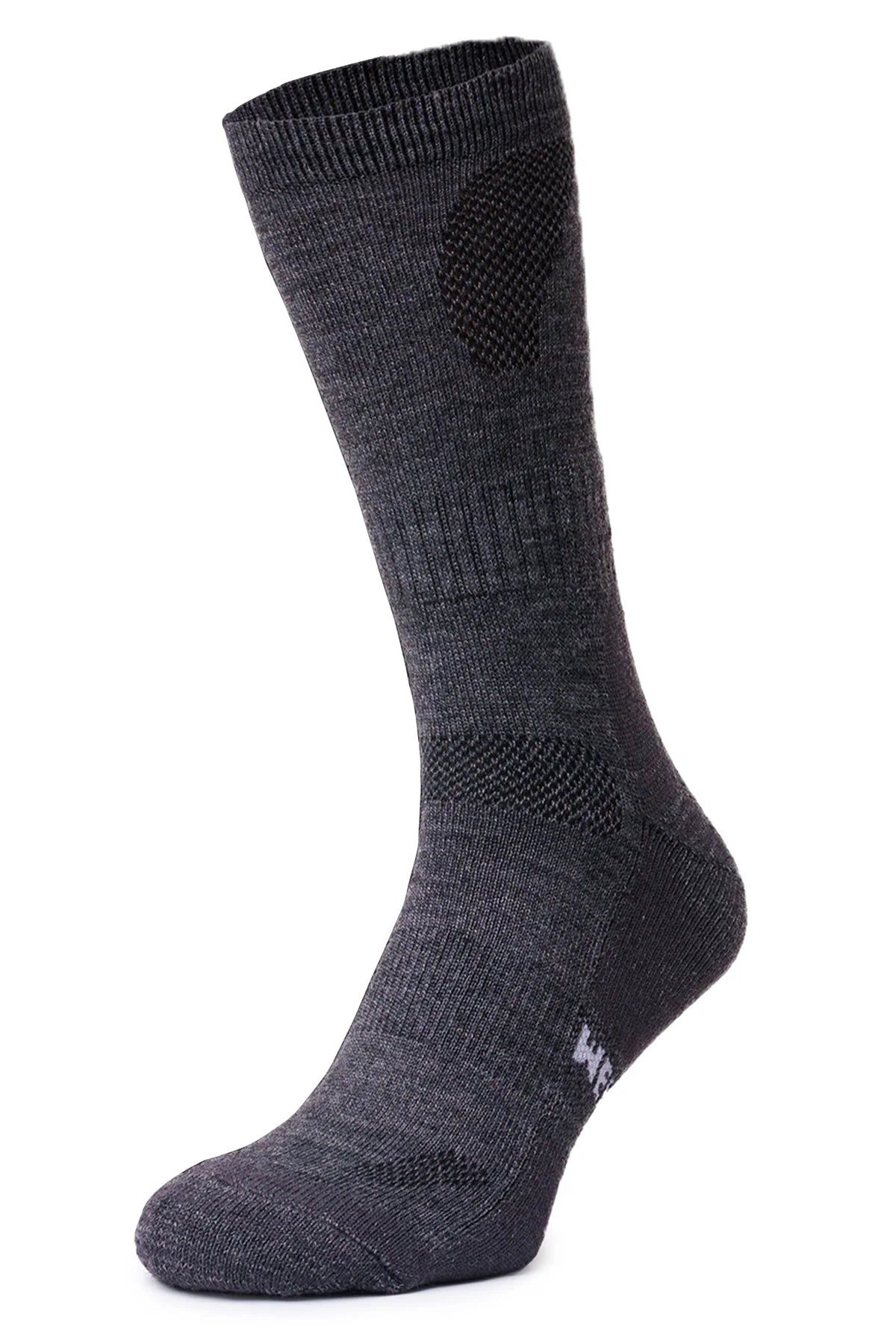 Merino Wool Hiking Socks - (Pack of 6) Charcoal Grey