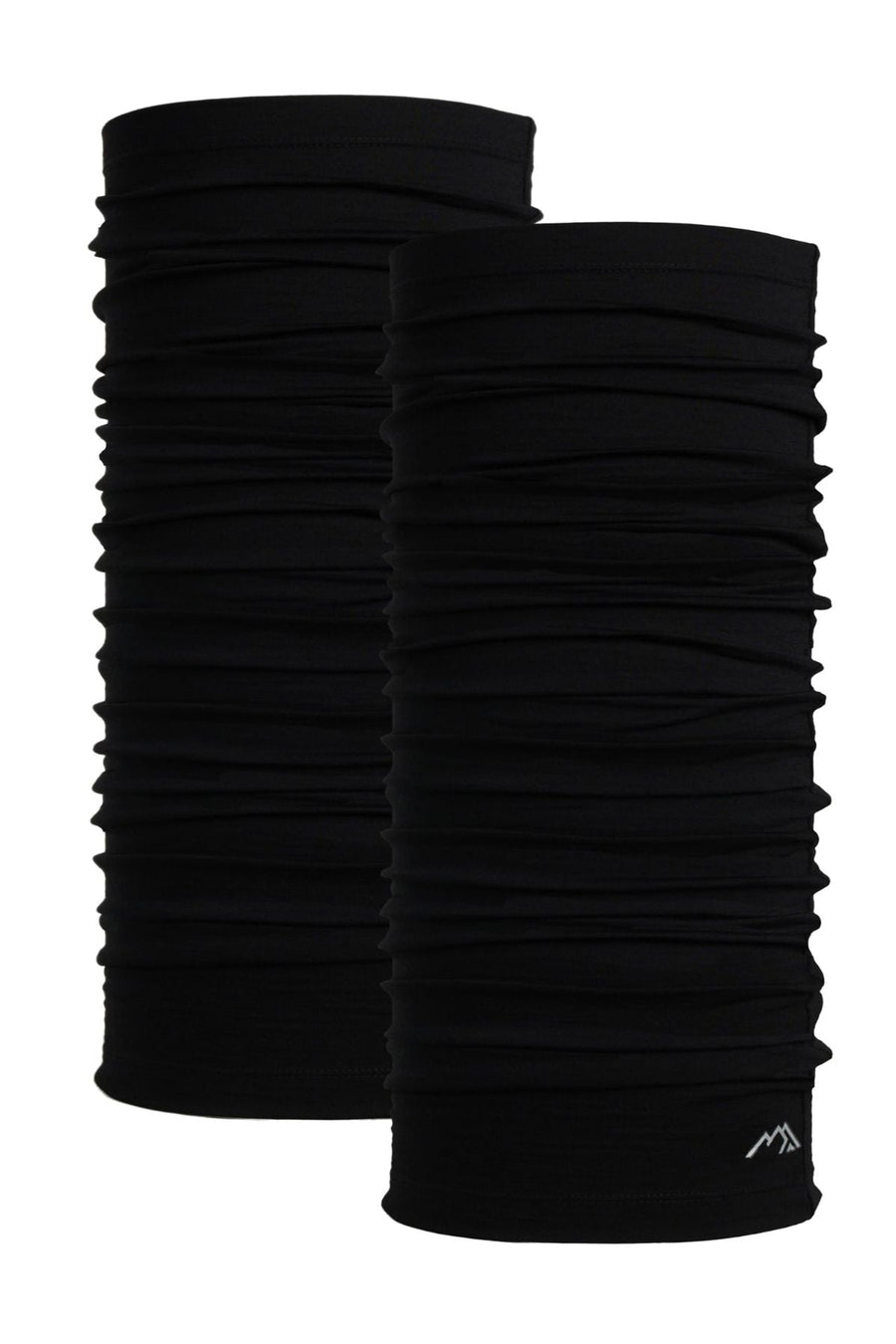 Merino Neck Gaiter 165 Black (Pack of 2)