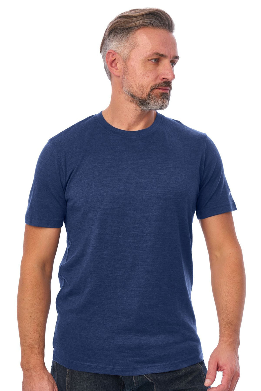Men's Merino Wool T-shirt Heathered Navy