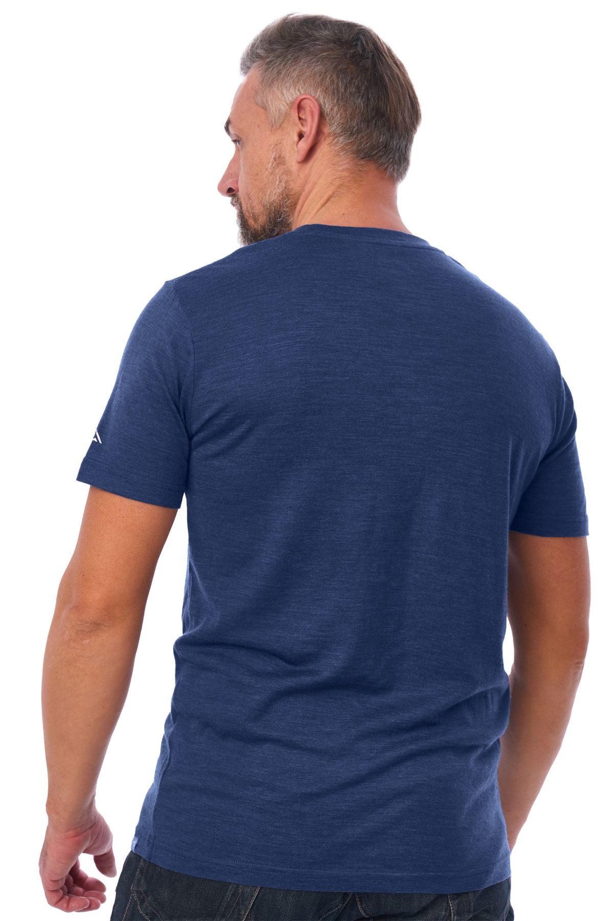 Men's Merino Wool T-shirt Heathered Navy