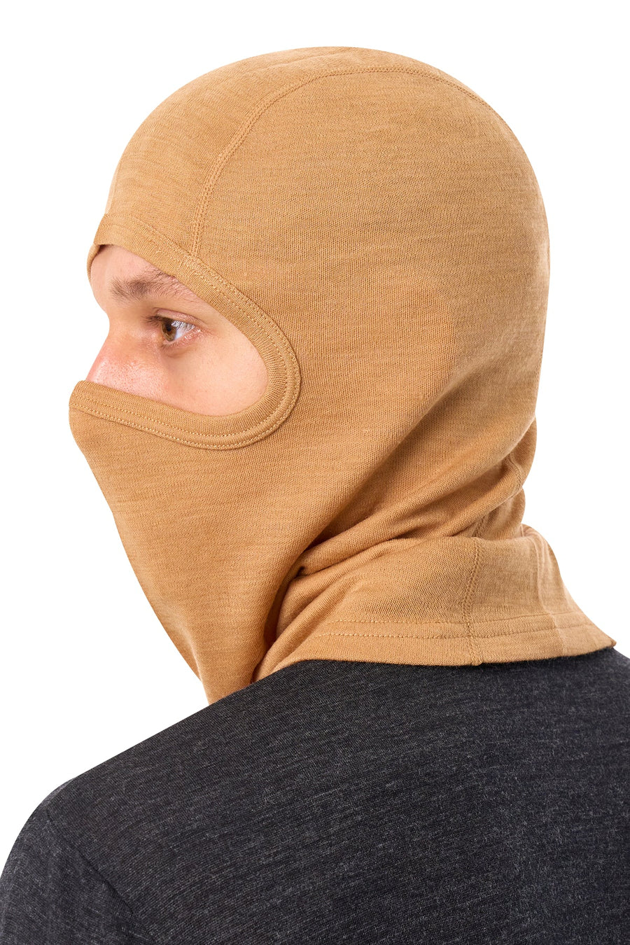 Merino Wool Balaclava Tan