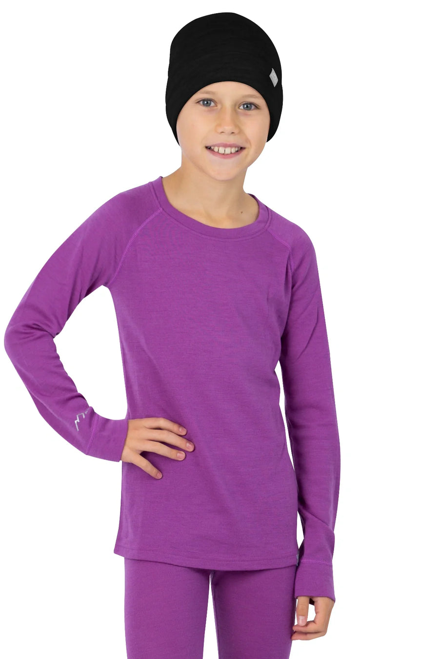 Kids' Merino Wool Long Sleeve 250 Violet Purple