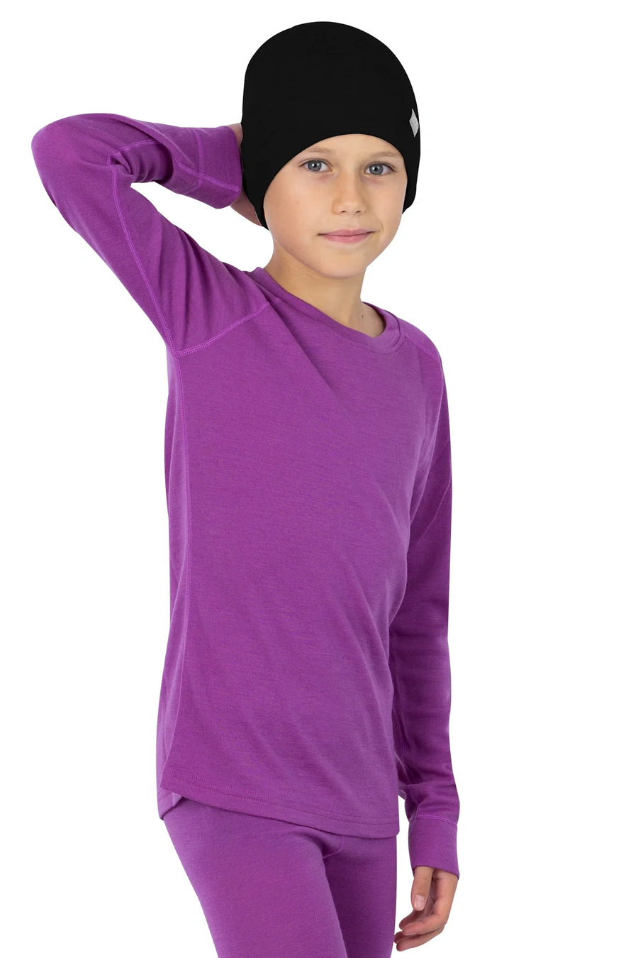 Kids' Merino Wool Long Sleeve 250 Violet Purple