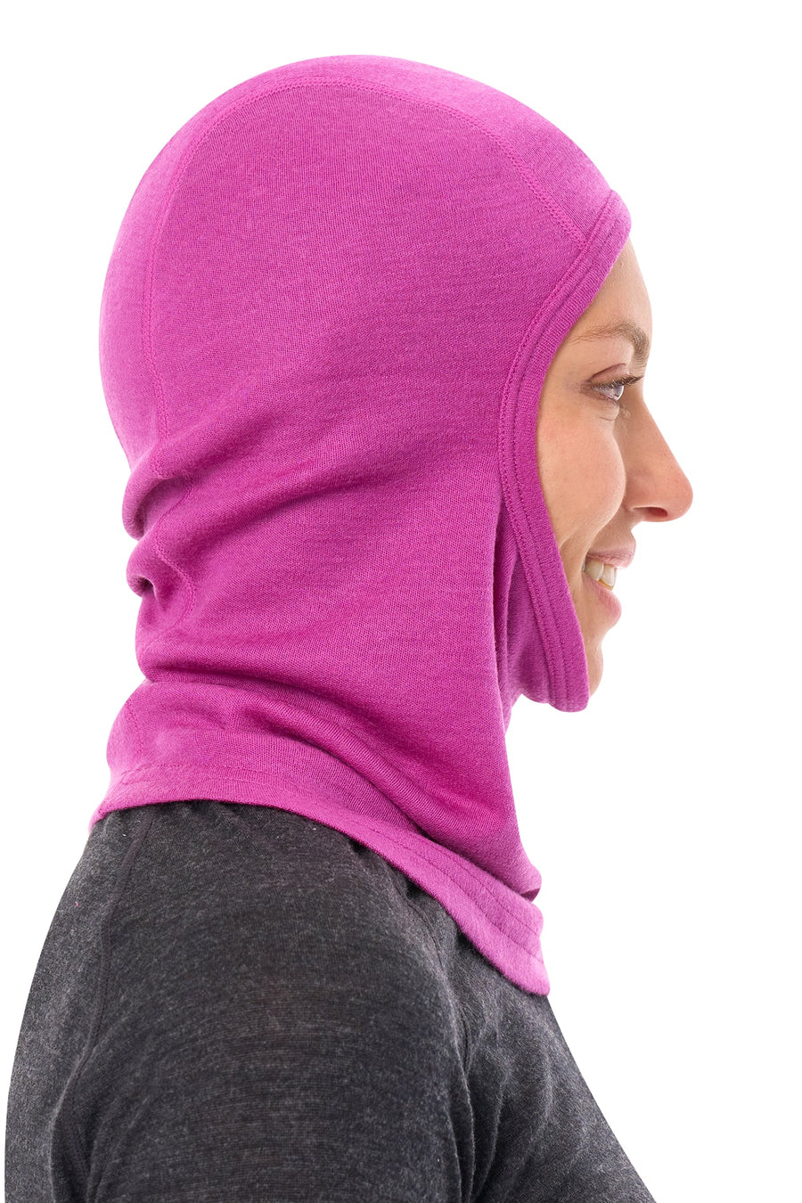 Merino Wool Balaclava Violet