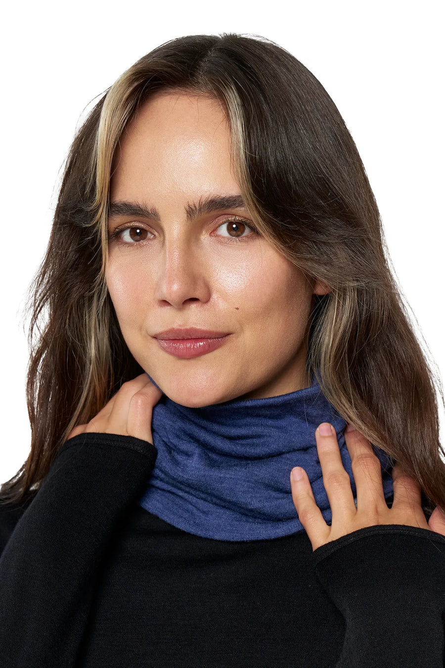 Merino Double-Layer Neck Gaiter Windsor Blue