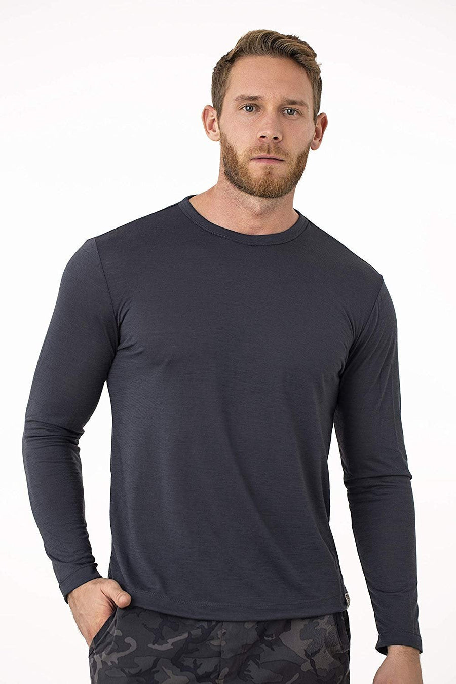 Men's Merino Long Sleeve 165 Ebony