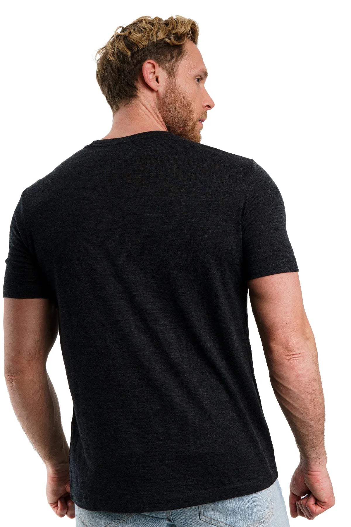 Men's Merino T-shirt 180 Heathered Black