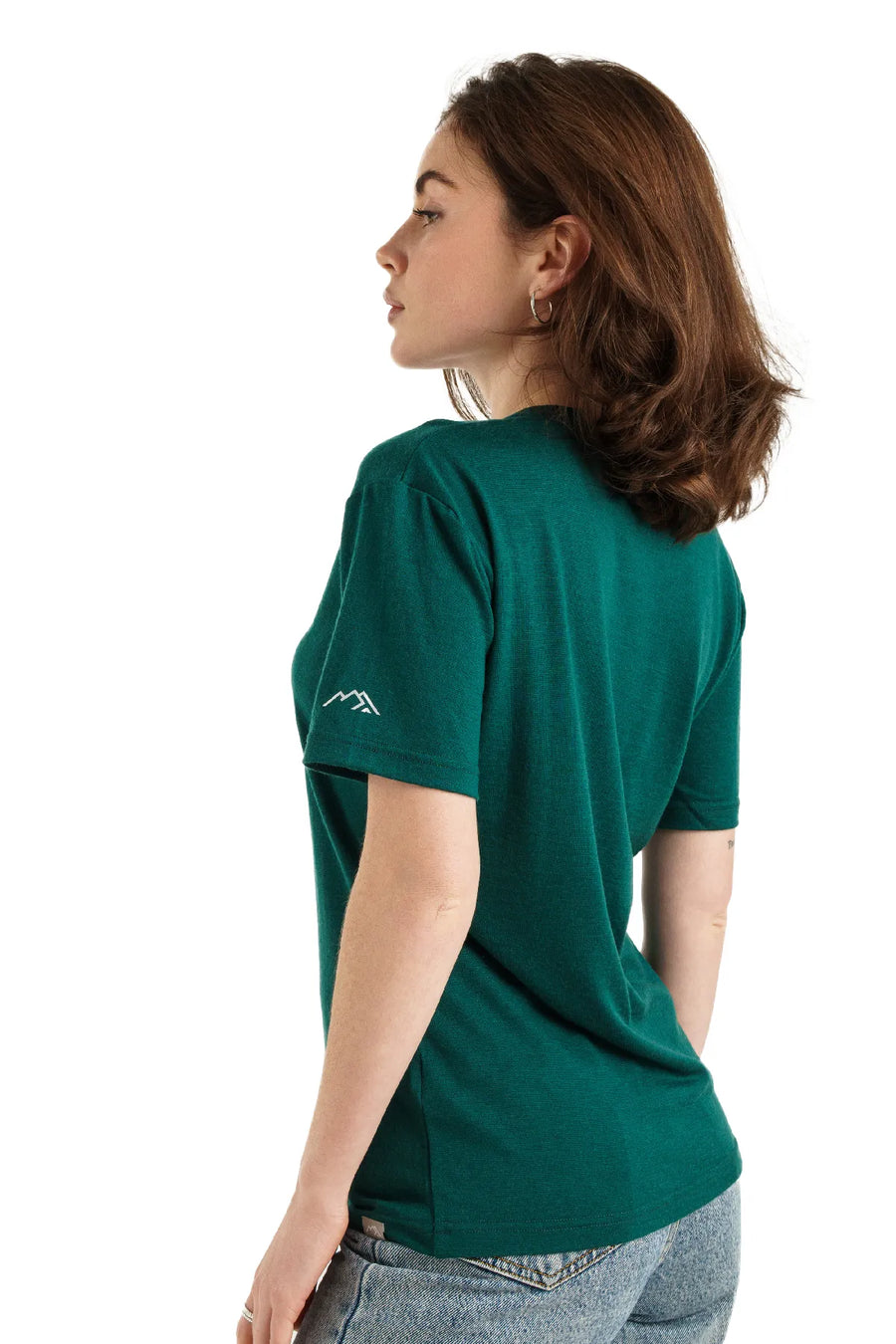 Women's Merino T-shirt 180 Rainforest Green | Crewneck