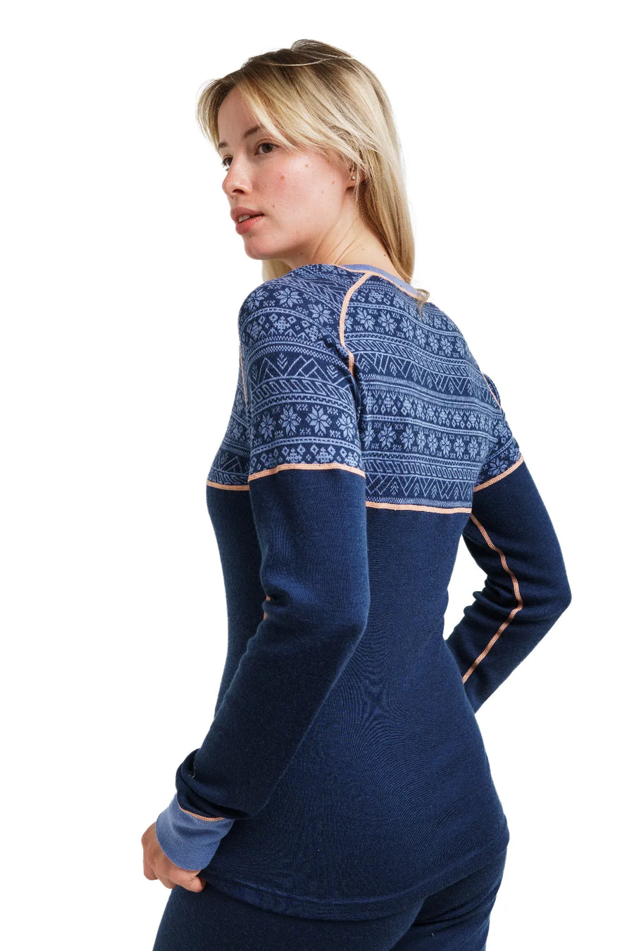 Women's Merino Long Sleeve 250 Nordic Tale Berry