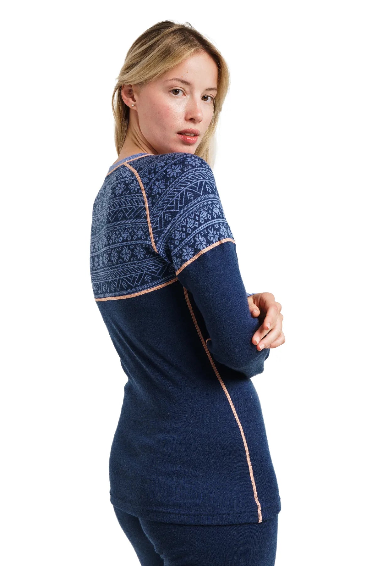 Women's Merino Long Sleeve 250 Nordic Tale Berry