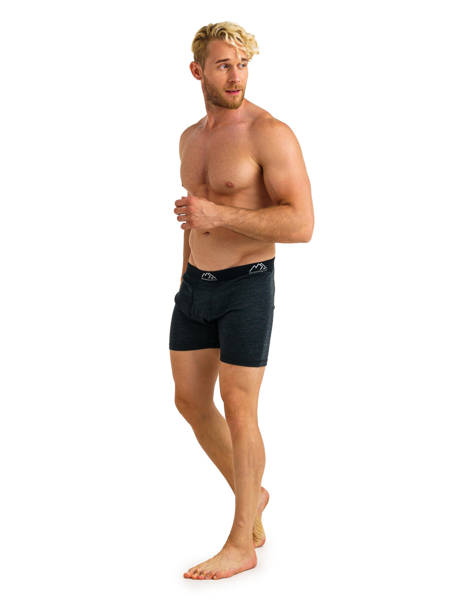 Men's Merino Boxers 190 Charcoal Grey (1 Pack)