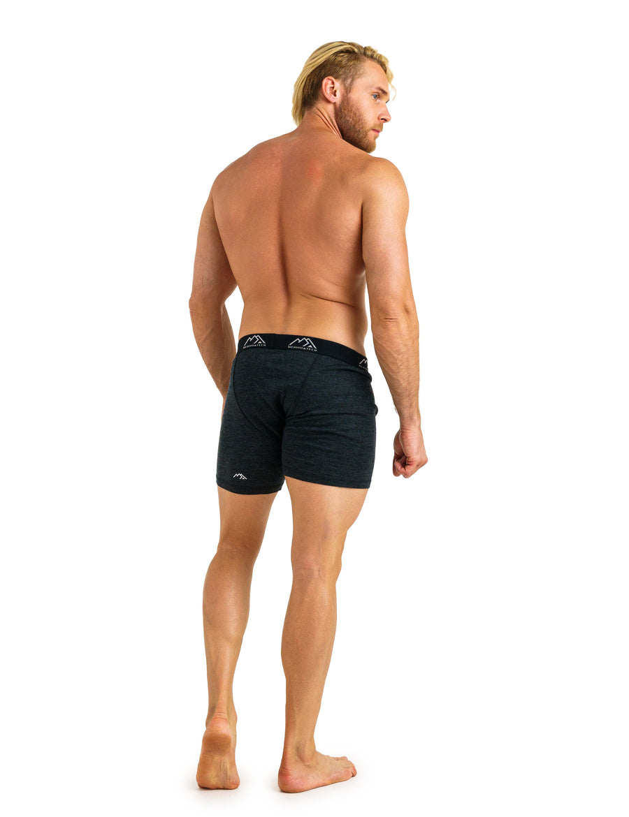 Men's Merino Boxers 190 Charcoal Grey (1 Pack)
