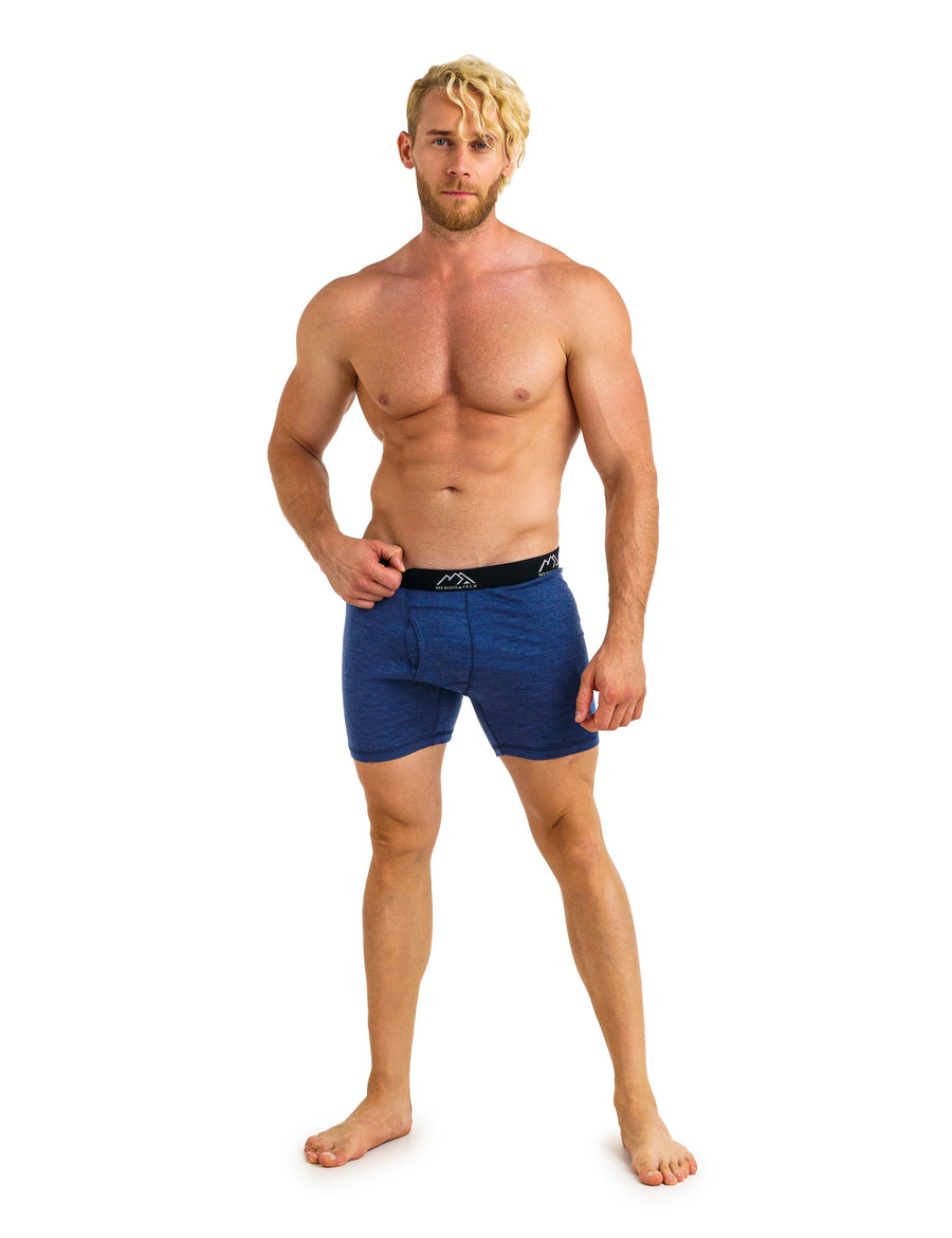 Men's Merino Boxers 190 Brief Windsor Blue (1 Pack)