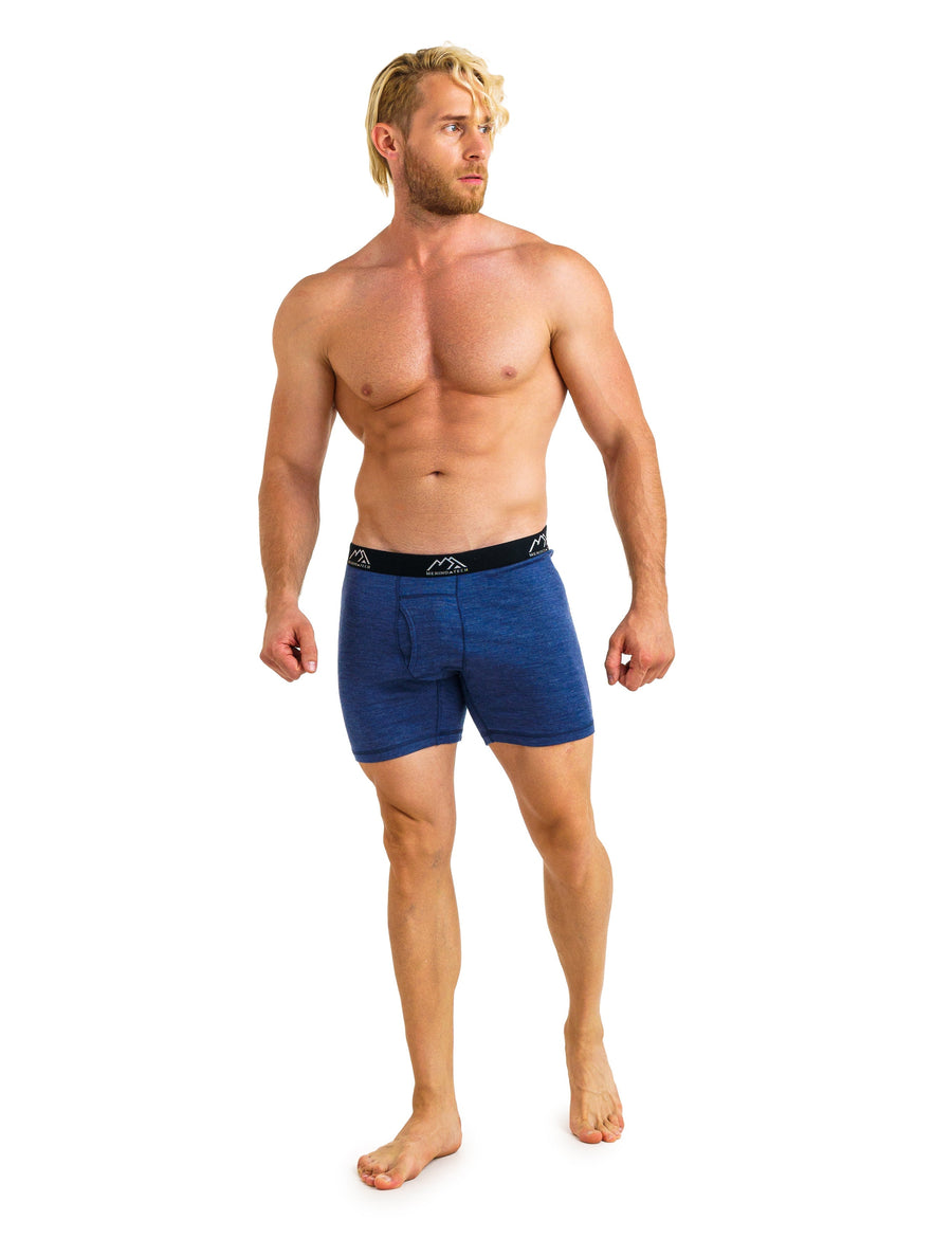 Men's Merino Boxers 190 Brief Windsor Blue (1 Pack)
