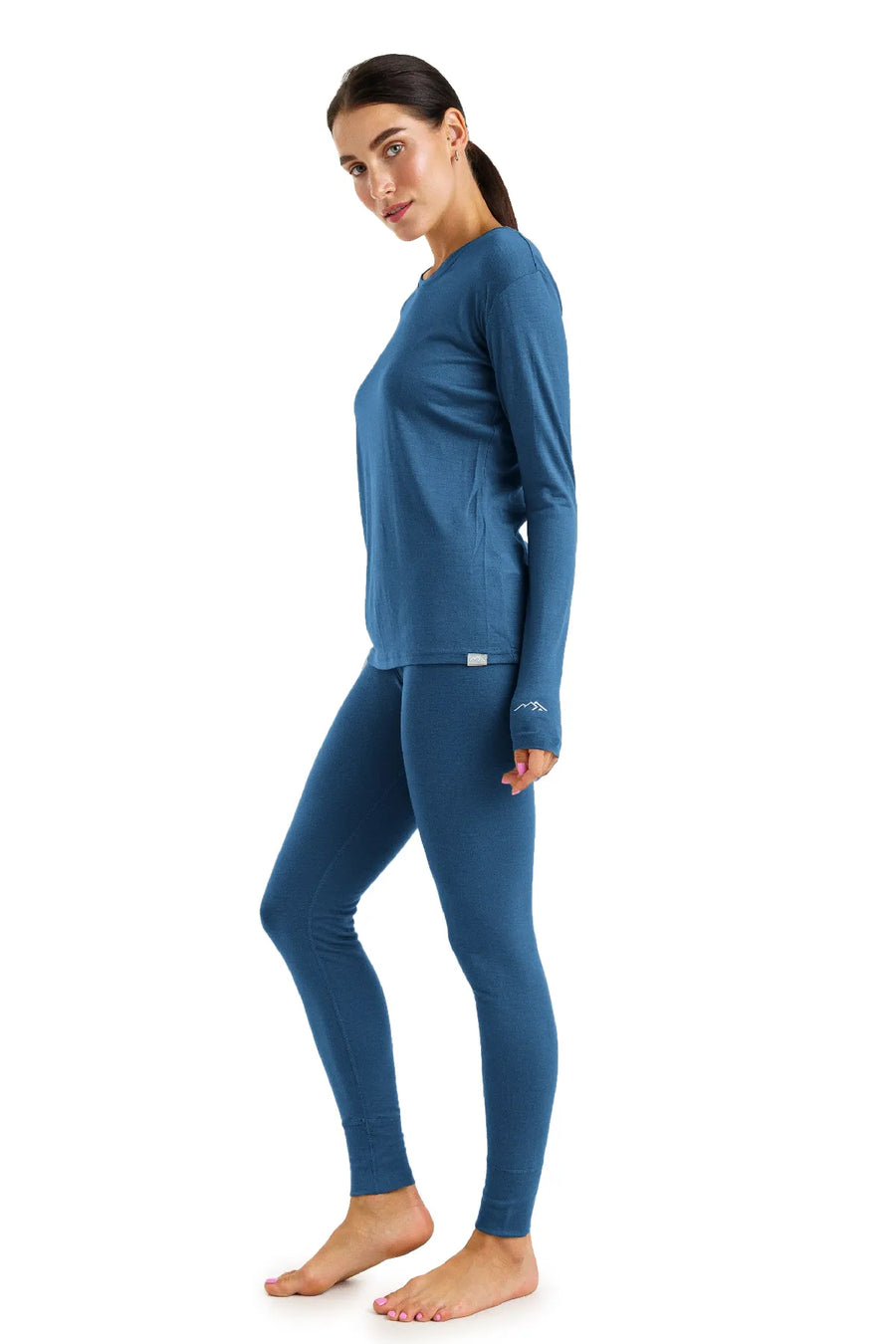 Women's Merino Thermal Set 165 Denim Blue