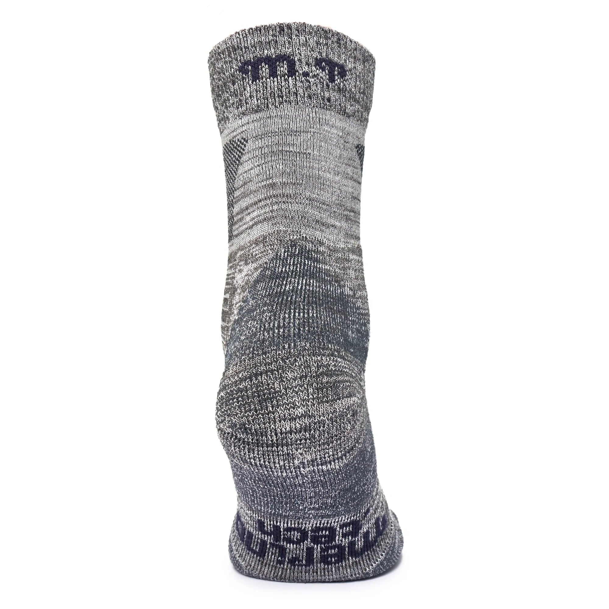 Merino Wool Hiking Socks - (Pack of 2) Grey Heather