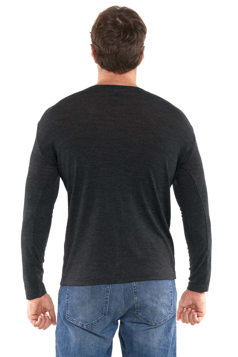 Men's Merino Long Sleeve 170 Charcoal