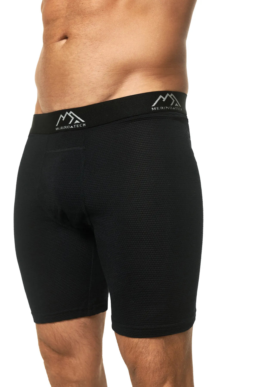 Men's Merino Boxers Airmesh Black (1 Pack)
