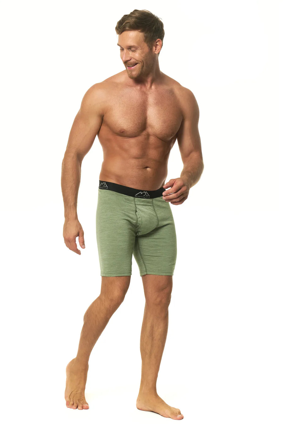 Men's Merino Boxers Heather Green (1 Pack)