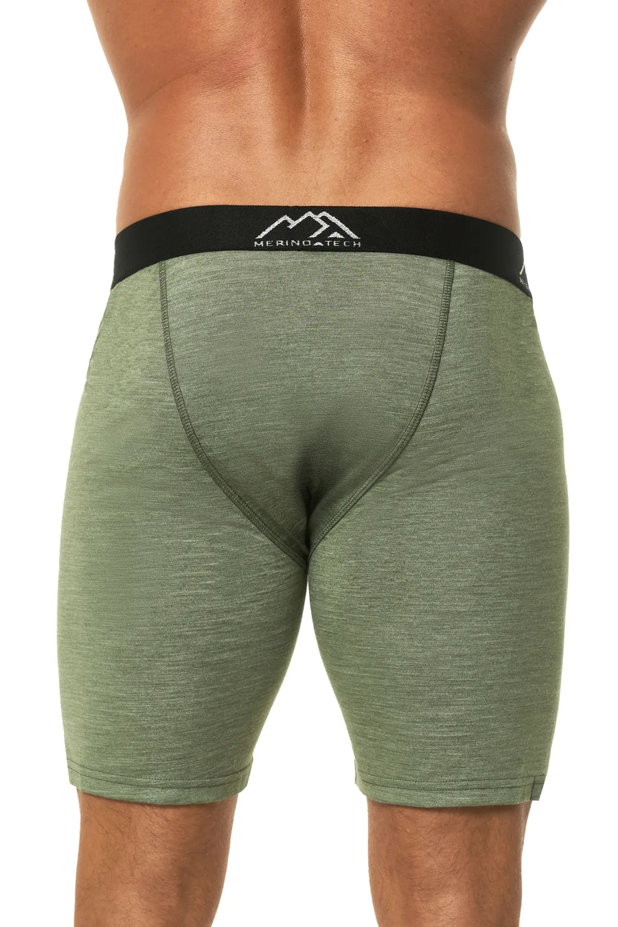 Men's Merino Boxers 170 Heather Olive (1 Pack)