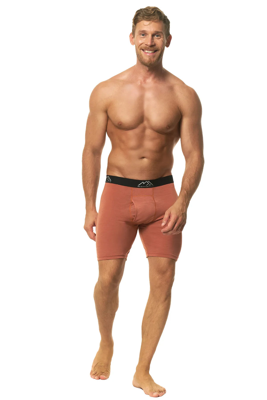 Men's Merino Boxers Light Orange (1 Pack)