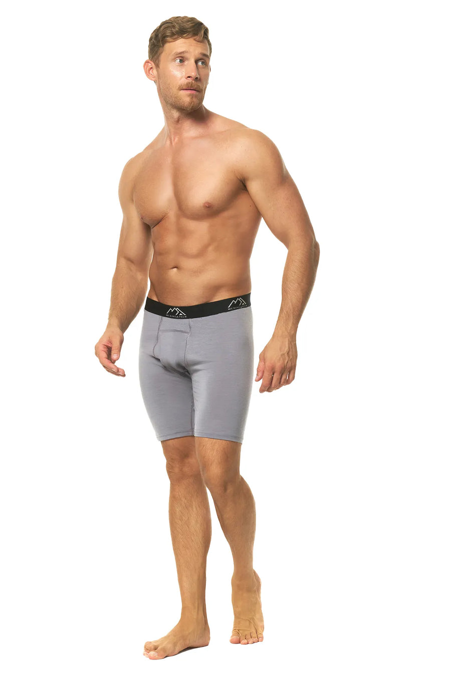Men's Merino Boxers Stone Grey (1 Pack)