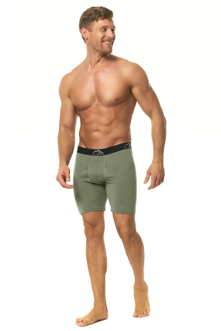 Men's Merino Boxers Dark Olive (2 Pack)