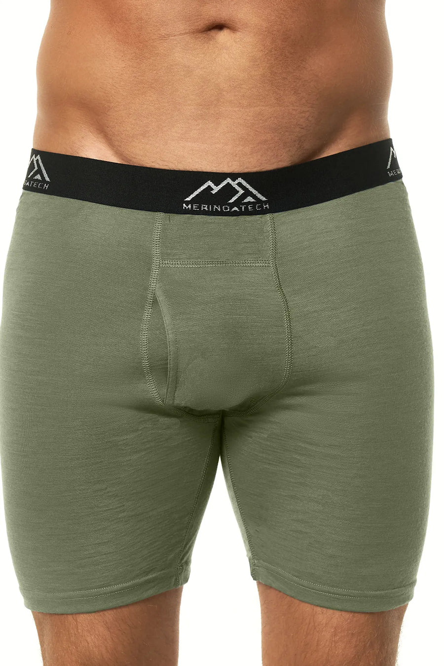 Men's Merino Boxers Dark Olive (1 Pack)