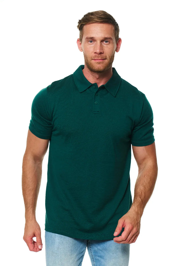 Men's Merino Polo 180 Forest Green