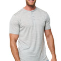 Men's Merino Wool Henley T-shirt 170 Heather Grey