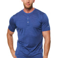 Men's Merino Wool Henley T-shirt 170 Windsor Blue